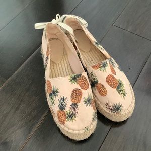 Pull&Bear Pineapple Espadrilles size 37
